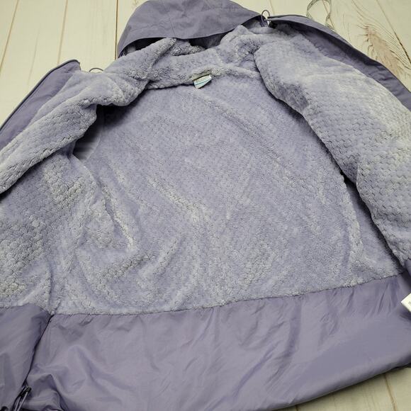 Columbia Rainie Falls lavender purple fleece raincoat 1x jacket - Picture 8 of 10